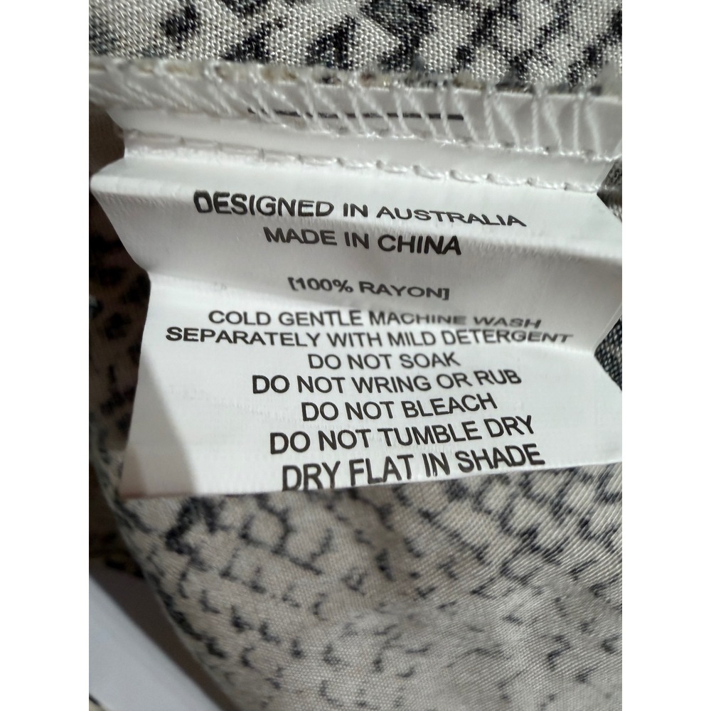 Paper Heart Snake Print Wrap Midi Dress Sleeveless Faux Wrap Large - Picture 6 of 12